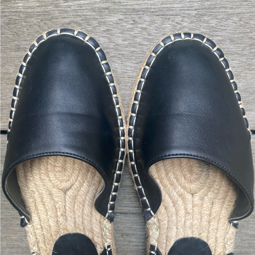 Zara Black Espadrille Sandals Size 8.5 / 39 - Picture 5 of 6